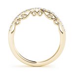 Curverd Wedding Ring, in Yellow Gold - 50821