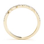 Curverd Wedding Ring, in Yellow Gold - 50825