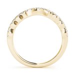 Curverd Wedding Ring, in Yellow Gold - 50826