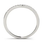 Curverd Wedding Ring, in Platinum - 50828