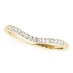 Curverd Wedding Ring, in Yellow Gold - 50828