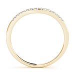 Curverd Wedding Ring, in Yellow Gold - 50828