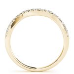 Curverd Wedding Ring, in Yellow Gold - 50835