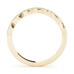 Curverd Wedding Ring, in Yellow Gold - 50836