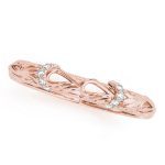 Prong Set Wedding Ring, in Rose Gold - 50840