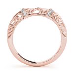 Prong Set Wedding Ring, in Rose Gold - 50840