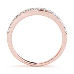 Curverd Wedding Ring, in Rose Gold - 50850