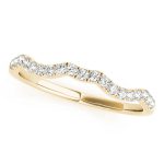 Curverd Wedding Ring, in Yellow Gold - 50852