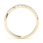 Curverd Wedding Ring, in Yellow Gold - 50852