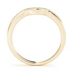 Curverd Wedding Ring, in Yellow Gold - 50857