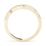 Curverd Wedding Ring, in Yellow Gold - 50858