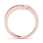 Curverd Wedding Ring, in Rose Gold - 50860