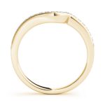 Curverd Wedding Ring, in Yellow Gold - 50860