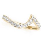 Curverd Wedding Ring, in Yellow Gold - 50866