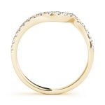 Curverd Wedding Ring, in Yellow Gold - 50866