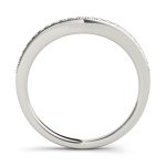 Curverd Wedding Ring, in Sterling Silver - 50876