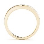 Curverd Wedding Ring, in Yellow Gold - 50876