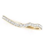 Curverd Wedding Ring, in Yellow Gold - 50887