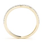 Curverd Wedding Ring, in Yellow Gold - 50887