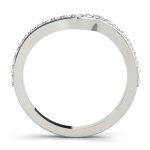 Curverd Wedding Ring, in Platinum - 50888