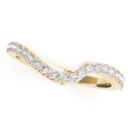 Curverd Wedding Ring, in Yellow Gold - 50888