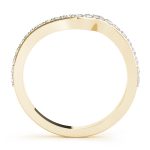 Curverd Wedding Ring, in Yellow Gold - 50888