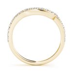 Curverd Wedding Ring, in Yellow Gold - 50889