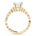 Vintage Engagement Ring, Oval Shape, in Yellow Gold - 84625