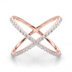 Diamond Fashion Ring, in Rose Gold - 84711