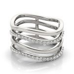 Diamond Fashion Ring, in White Gold - 84718