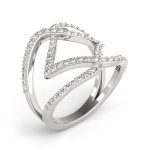 Diamond Fashion Ring, in Platinum - 84723