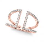 Diamond Fashion Ring, in Rose Gold - 84724