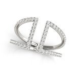 Diamond Fashion Ring, in White Gold - 84724