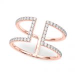 Diamond Fashion Ring, in Rose Gold - 84725