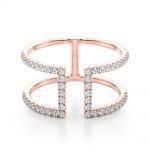 Diamond Fashion Ring, in Rose Gold - 84725