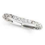 Diamond Wedding Ring, in White Gold - 50647