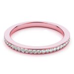 Prong Set Wedding Ring, in Rose Gold - 50935