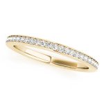 Prong Set Wedding Ring, in Yellow Gold - 50935