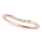 Diamond Wedding Ring, in Rose Gold - 50938