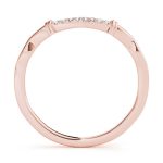 Diamond Wedding Ring, in Rose Gold - 50938