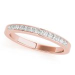 Diamond Wedding Ring, in Rose Gold - 50945