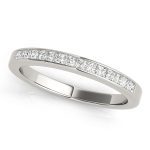 Diamond Wedding Ring, in White Gold - 50945