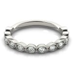 Diamond Wedding Ring, in Sterling Silver - 50948