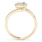 Tension Engagement Ring, Emerald Shape, in Yellow Gold - 84762