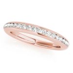 Channel Set Wedding Ring, in Rose Gold - 50933