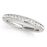 Channel Set Wedding Ring, in Platinum - 50933