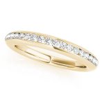 Channel Set Wedding Ring, in Yellow Gold - 50933