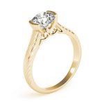 Solitaire Engagement Ring, Round Shape, in Yellow Gold - 50964