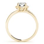 Halo Engagement Ring, Round Shape, in Yellow Gold - 84827