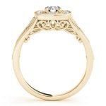 Vintage Engagement Ring, Round Shape, in Yellow Gold - 84830